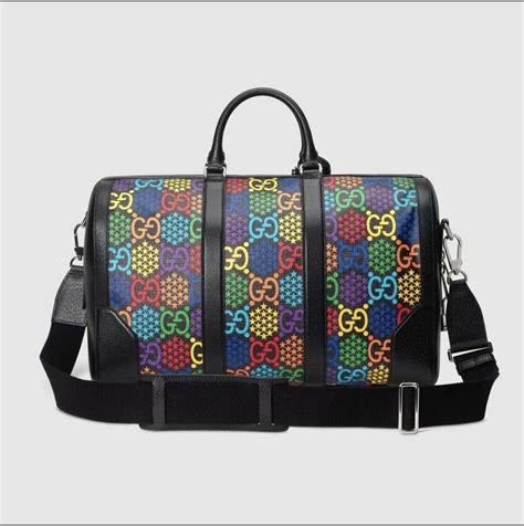 gucci psychedelic duffle bag|gucci duffle bag for women.